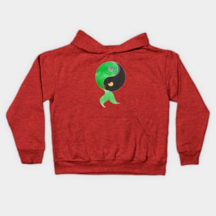 Yin-yang little mermaid Kids Hoodie